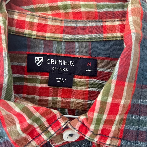 💥Cremieux Short Sleeve Button Down Plaid - Picture 3 of 6
